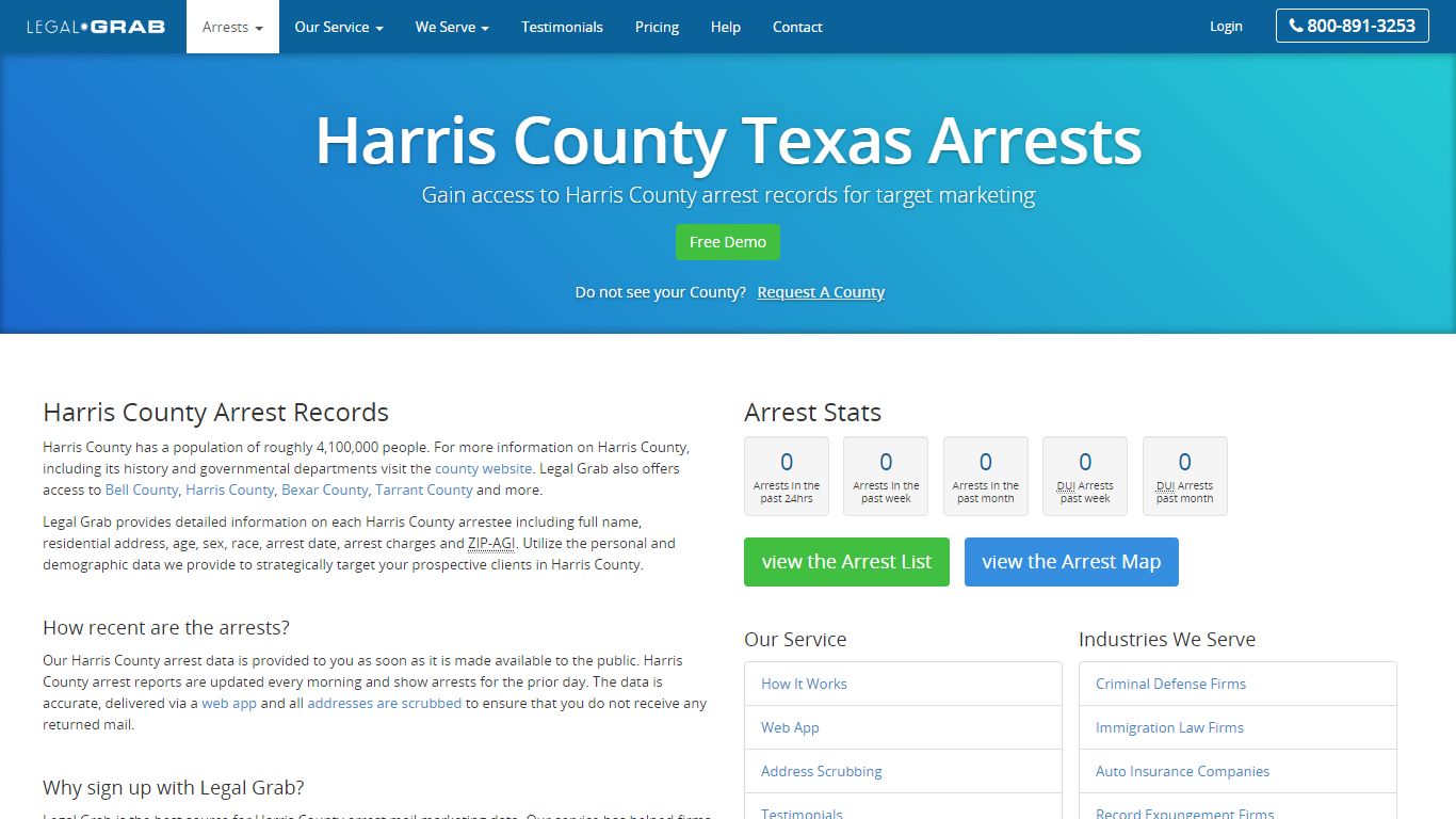 Harris County Texas Arrest Records · Arrest Reports · Jail Bookings Blotter